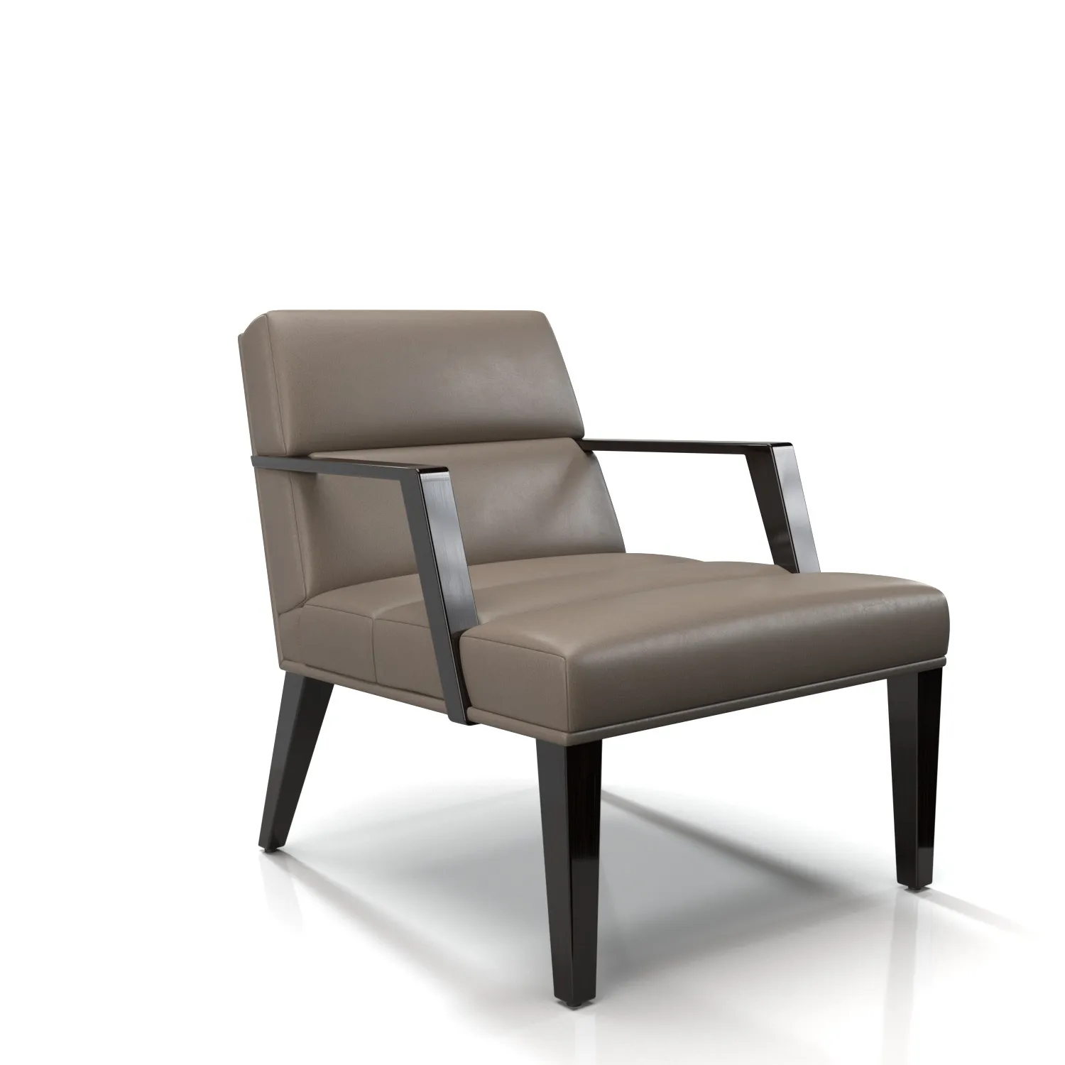 Elana Lounging Arm Chair 3D Model_01